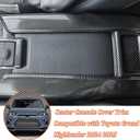 Car Center Console Cover Trim Compatible with Toyota Grand Highlander 2024 2025 2026,ABS Center Seat Armrest Storage Box Panel Frame Trim Cover Interior Accessories 1PCS (Carbon Fiber Pattern)
