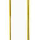 Acrylic Sign Holder Double Sided Menu Holder Vertical Stand Picture Frames Display Stand with Gold Border for Wedding Table Number, Restaurant Sign, Photo Display, 4" x 6" (6 Piece)