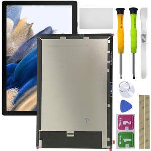 LCD Display Digitizer Touch Screen Replacement for Samsung Galaxy Tablet Tab A8 10.5 2021 SM-X200, SM-X205 LCD Display Digitizer Touch Screen Assembly Replacement 10.5 inch Black