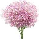 Babys Breath Aitificial Flowers 10 pcs 40 Branches Pink Fake Baby Breath Flowers Artificial Bulk Gypsophila Bouquets Real Touch Faux Flowers for Wedding Floral Arrangement Party Home decoration