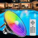 LED Pool Light Bulb for Inground Pool, 70W Colorlogic Above Ground Led Pool Lights with Remote, Dimmable Swimming Pool Lights, E26 Base Wireless Inground Pool Light
