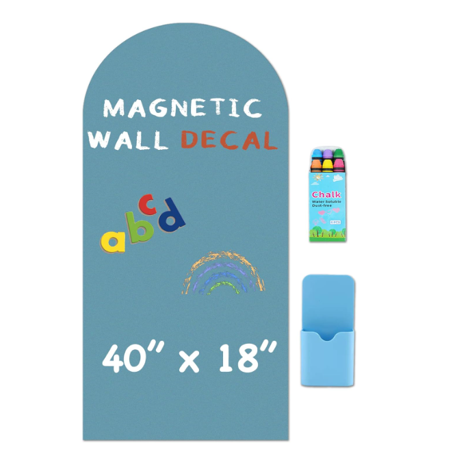 HeatPomelo Arch Magnetic Wall Decal  40" x 18" Matte Finish Chalkboard Sticker for Wall  Magnetic Board for Playroom, Home Classroom(Camel Blush)