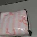 Bow Duvet Cover Full Size Pink Striped Bowknot Bedding Set Kids Girls Cute Bows Vertical Stripes Soft Breathable Microfiber Comforter Cover Set with Zipper Closure and 2 Pillowcases
