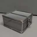 Carligo Ultrasonic Cleaner Baskets for Small Parts, Mini Mesh Basket for Steam Jewelry Cleaner Ultrasonic Machine, Stainless Steel Mesh Ball for Sonic Jewelry Cleaner Solution （4" x 4" x 2"）