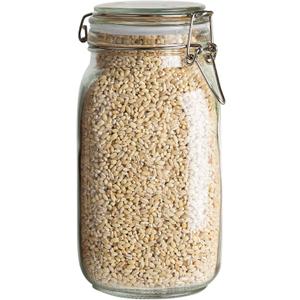 Galashield Glass Jars with Airtight Lids Food Storage Jars Leak Proof Canisters with Clear Preserving Seal Wire Clip Fastening for Kitchen Canning Pickling [50 oz]