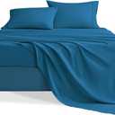 Swiftify Twin Sheets Set, 3 Pieces Hotel Luxury Soft Microfiber Bed Sheets Set, Up to 16" Deep Pockets, Oeko-Tex Sheets with Elastic, Breathable, Wrinkle Free (Peacock Blue,Twin)