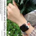 2 x Silicone Watch Bands Compatible with iWatch 38mm 40mm 41mm 42mm 44mm 45mm for Women Men,Replacement Sport Wristbands for iWatch Series 8 7 6 5 4 3 2 1 (Colorful Hand Flowers)