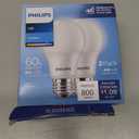 Philips EyeComfort 60W Equivalent Daylight A19 Medium LED Light Bulb (2-Pack)