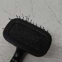 Tweezerman Dog and Cat Slicker Brush for Small Pets, Grooming Brush with Coated Bristles to Prevent Scratching and Ergonomic Handle (Black)