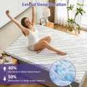 3 Inch Gel Memory Foam Mattress Topper Full Size with Removable & Washable Viscose Made from Bamboo Cooling Breathable Cover, Soft Bed Topper for Back Pain, CertiPUR-US Certified
