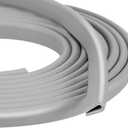 Rubber U Channel Edge Trim, Door Seal Strip, Fits Edge up to 1/16 Inch (1. 6mm) U Shape Weather Stripping(10 Feet,Gray)