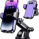 VANMASS 【85+LBS Strongest Suction & Military-Grade】2025 Ultimate Car Phone Mount【Patent Safety Certs】Cell Phone Holder Truck Stand Dashboard Windshield Vent for iPhone 16 15 Pro Max 14 Samsung, Purple