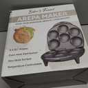 Baker's Friend Electric Arepas Maker with Browning Control, Mini Pancakes Maker, Pancake Maker Pan, Tostiarepa, Makes Arepas, Corn Patties, Mini Pancakes, Breakfast Sandwiches, Fried Eggs, Graphite