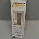 100% Blackout Fabric Folding Door Curtain with Magnetic Closure - Accordion Style for Sliding Doors, Closets,Wardrobe and Temporary Door Solutions Doorway CurtainsW42 x L78, Black1 Panel