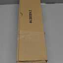 2 Pack Black Curtain Rod, Heavy Duty 1 Inch Decorative Curtain Rods for Windows 48 to 84 Inch, Single-Side Adjustable Vintage Rustic Matte Black Drapery Pole Set with Netted Texture Finials