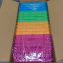 16 Pack Classroom Storage Baskets, Small Plastic Organizer Basket, Colorful Storage Trays for Organizing, Pencil Containers Baskets for Home School Office Desk Shelf, 10.2"L x 6.5"W x 2.4"H