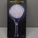 Minimoon Electric Fly Swatter with LED Display, 2000mAh Rechargeable Fly Swatter Racket, 2500V Bug Zapper Racket Dual Modes, Mosquito Killer Lamp with 3 Layers Safety Mesh for Indoor Outdoor Camping