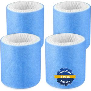 Humidifier Filter Replacement Compatible with Canopy Bedside and Nursery Humidifiers, Wood Pulp & Paper Filter, 4 Pack (Blue)