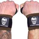 Wrist Wraps Weightlifting - Stiff Heavy Duty 18 inch Wraps With Thick Thumb Loop For Powerlifting, Bodybuilding, Cross Training, & Heavy Presses (Khaki)