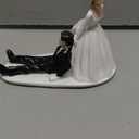 Anself Synthetic Resin Bride & Groom Wedding Cake Topper Romantic Wedding Party Decoration Adorable Figurine Craft Gift