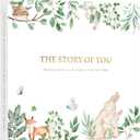 Keepsake Baby Book, Baby Memory Book for Boys and Girls, First 5 Year Baby Milestone Book from Birth to Age 5, Keepsake Album with Inner Pockets, Durable Hardcover Book for New Parents, 132 Pages