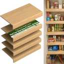 5 Pack 48x12in Wire Shelf Cover for Pantry, Closet, Kitchen – Waterproof PVC Wood-Look Wire Rack Covers for Shelves, Multiple Sizes ，No-Tool Installation, 48x12x2in
