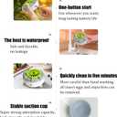 Seattleget Efficient Portableplug-in Fruit and Vegetable Washers, 2025 New Portable Rechargeable Automatic Vegetable Washing Machine,Cleaning Fruits, Vegetables andMeat