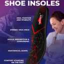 Arch Support Insoles for Men Women - High Arch Shoe Inserts for Standing All Day - Plantar Fasciitis Relief Orthotic Insole for Flat Feet - Work Running Hiking, 
Size: L (Men 11-12.5/Women 12-13.5)