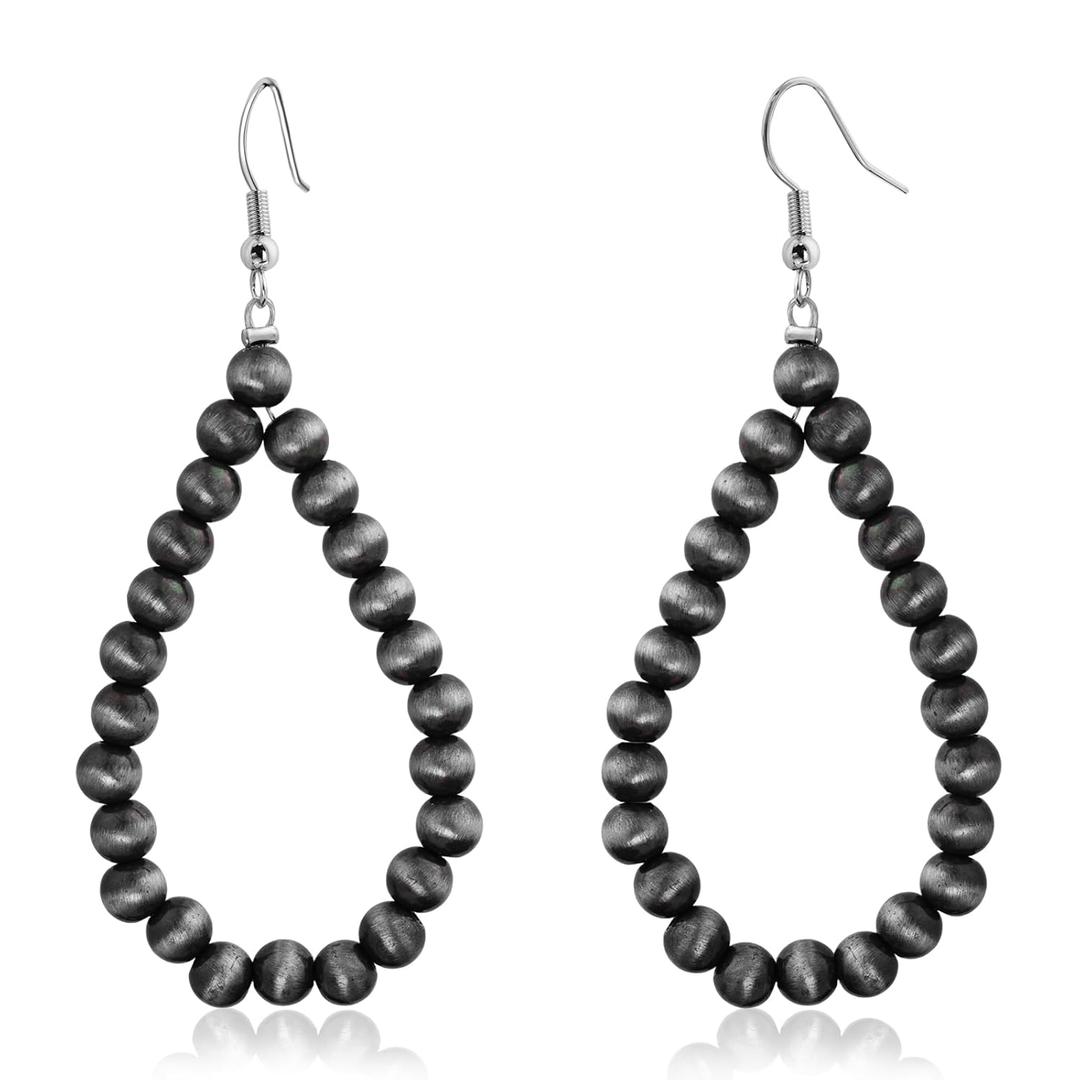 Navajo Pearls Earrings Boho Earrings for Women Vintage Earrings Hypoallergenic Bohemian Earrings Dangle Earrings Western Jewelry for Women