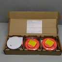 Kidde Smoke Detector, 10-Year Battery Powered, with LED Status Lights, 85 dB Alarm, 5-inches, 3-Pack