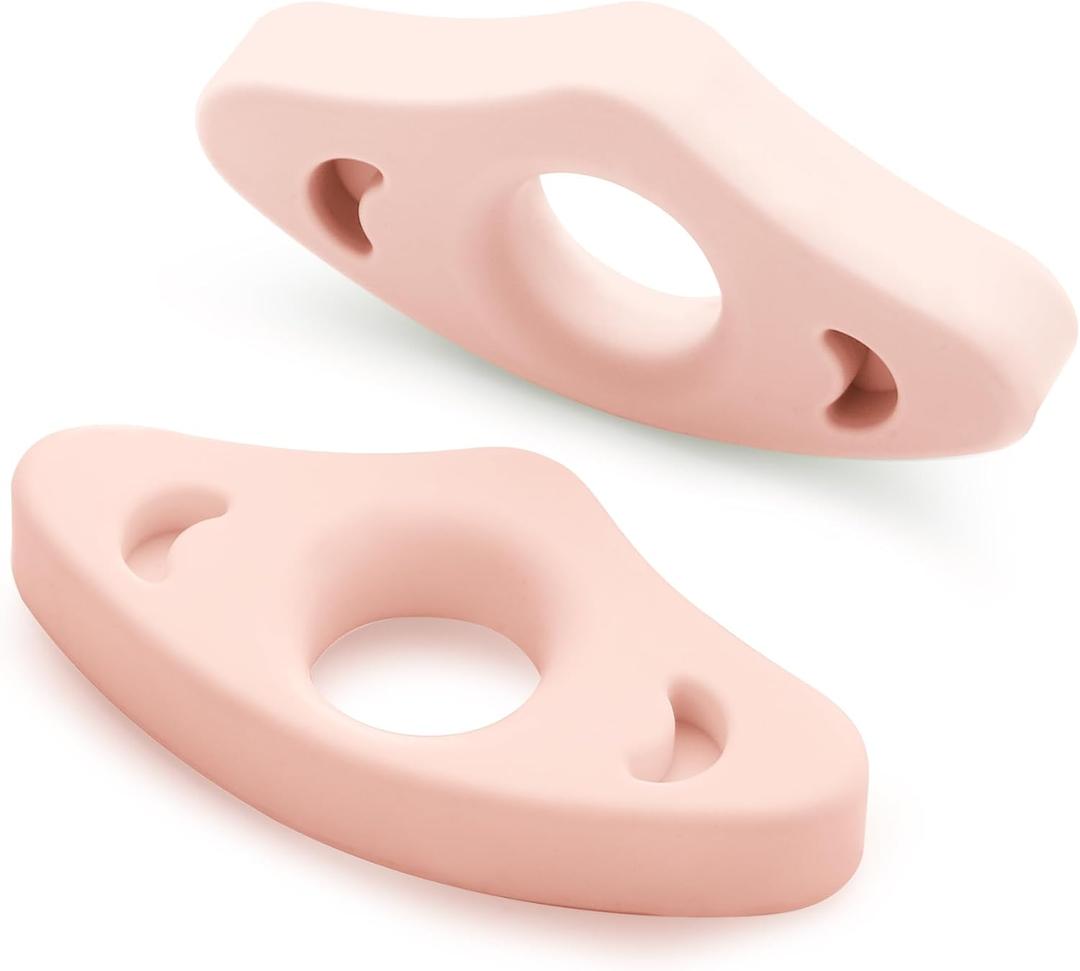 Book Page Holder, 2 Pack Breathable Silicone Thumb Page Holder for Reading, Ideal Book Reader Gifts and Reading AccessoriesSmall Size, Pink