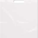 Purple Q Crafts Plastic Bag With Die Cut Handle Bag 12" x 15" White Plastic Merchandise Bags 200 Pack for Retail, Gifts, Trade Show and More