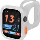 3 x Rugged Cover Compatible with Apple Watch Case 45mm 44mm Series 9/8/7/6/5/4/SE, Apple Watch Case Soft Flexible TPU Shockproof Protective Bumper Cover for iWatch 45mm 44mm (Clear)