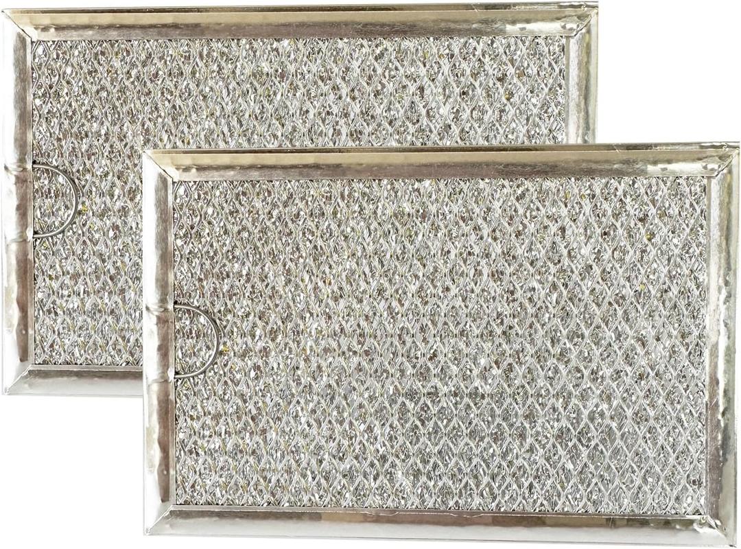 2 Pack Microwave Grease Filter Fit for GE JVM6175DK5WW, JVM6175YK5FS, JVM6175SK5SS, JVM6175DK5BB Microwave Replacement Part