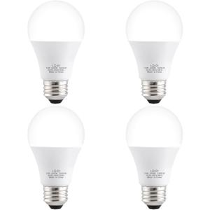 4PK Garage Door Opener Light Bulbs, 5000K Daylight, 1500LM Ultra Bright, Minimize Interference, Compatible with Most Garage Door Openers, 12W, 120V, A19 Bulbs with E26 Base