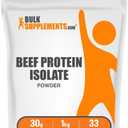 BulkSupplements.com Beef Protein Isolate Powder - Lactose Free Protein Powder, Beef Protein Powder - Unflavored & Gluten Free, 30g per Serving, 1kg (2.2 lbs) (Pack of 1), Best before Jan 31 2028