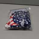 2 x 23” 4th of July Porch Goose Outfit, Sports Fan Porch Goose Outfits with Cap, Scarf and Flag, Patriotic Goose Clothes for Summer, Independence Day, Fans Football Party, Sports Season, Outdoor Lawn