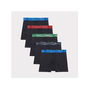 Hanes Boy's Moves Breathable Mesh Boxer Brief Underwear, XTemp, MoistureWicking Boxer Briefs for Boys, 6Pack, Size M