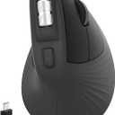 Wireless Ergonomic Mouse, 2.4GHz Wireless Vertical Mouse, Horizontal Scroll Wheel, 7 Buttons, 3 DPI Adjustable, Quiet Clicks, Compatible with Windows/Mac OS, PC, Computer, Desktop, Notebook