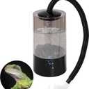 4L Reptile Humidifier Fogger with Extended Hose - Adjustable & Quiet Fogger/Mister for Chameleon, Bearded Dragon, Amphibians - Large Capacity(Black)