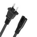 10 Feet AC Power Cord for Xbox Series S/X, Xbox One S/X, PS5 /PS4 /PS4 Slim /PS3 Slim /PS3 Super Slim PlayStation 5 PlayStation 4 Slim 2 Prong Power Cable Replacement-UL Listed
