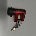 METOWARE Trailer Tongue Coupler Lock with All-Weather Rubber Cap, 1/4" Dia with 7/10" Span Heavy-Duty Trailer Coupler Lock for Tow Boat RV Truck Car's Coupler (1 Pack, Red)