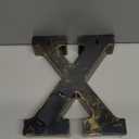 Pooqla Vintage Light Up Marquee Letters with Lights – Illuminated Industrial Style Lighted Alphabet Letter Signs  Coffee Bar Apartment Bedroom Wall Home Initials Decor  X