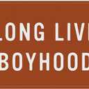 Long Live Boyhood Banner, Toddler Boy Room Decor & Linen Wall Hanging Canvas Banner Flag, Boho Nursery Playroom Toddler & Boys Kids Room Decoration - D20