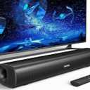 Saiyin 17 inch Sound Bar for Smart TV with Bluetooth 5.3/Optical/Auxiliary, Wall Mountable Soundbar for TV with SUB Out Port, Dual Full-Range Speakers, 40W TV Sound Bar for PC/Gaming/Projectors