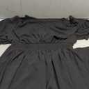 Pinup Fashion Women's Plus Size Fall Wedding Guest Dress Black Cocktail Party 3/4 Sleeve High Low Long Flowy Dresses with Pockets, Black, Size 2XL
