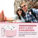 for AirPods Pro 2 Case Cover with Cleaning Kit, Soft Protective Case for Airpod Pro for Men and Women, Compatible with AirPods Pro 1/2 Gen, Wireless Charging Support with Keychain - Light Pink