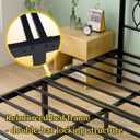 Full Size Bed Frame with Headboard, 14 Inch Classic Metal Platform Bed Frame, Under Bed Storage, No Box Spring Needed, Easy Assembly, Black