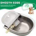 Automatic Dog Feeder Trough Bowl Dispenser Waterer for Pet Dog Horse Cattle Goat Sheep Water Stainless Steel Farm Tool