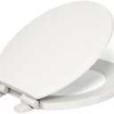 " KOHLER 20455-96 Ridgewood Round Soft Close Toilet Seat, Quiet-Close, Wood Toilet Seat, Home Essentials, Biscuit"